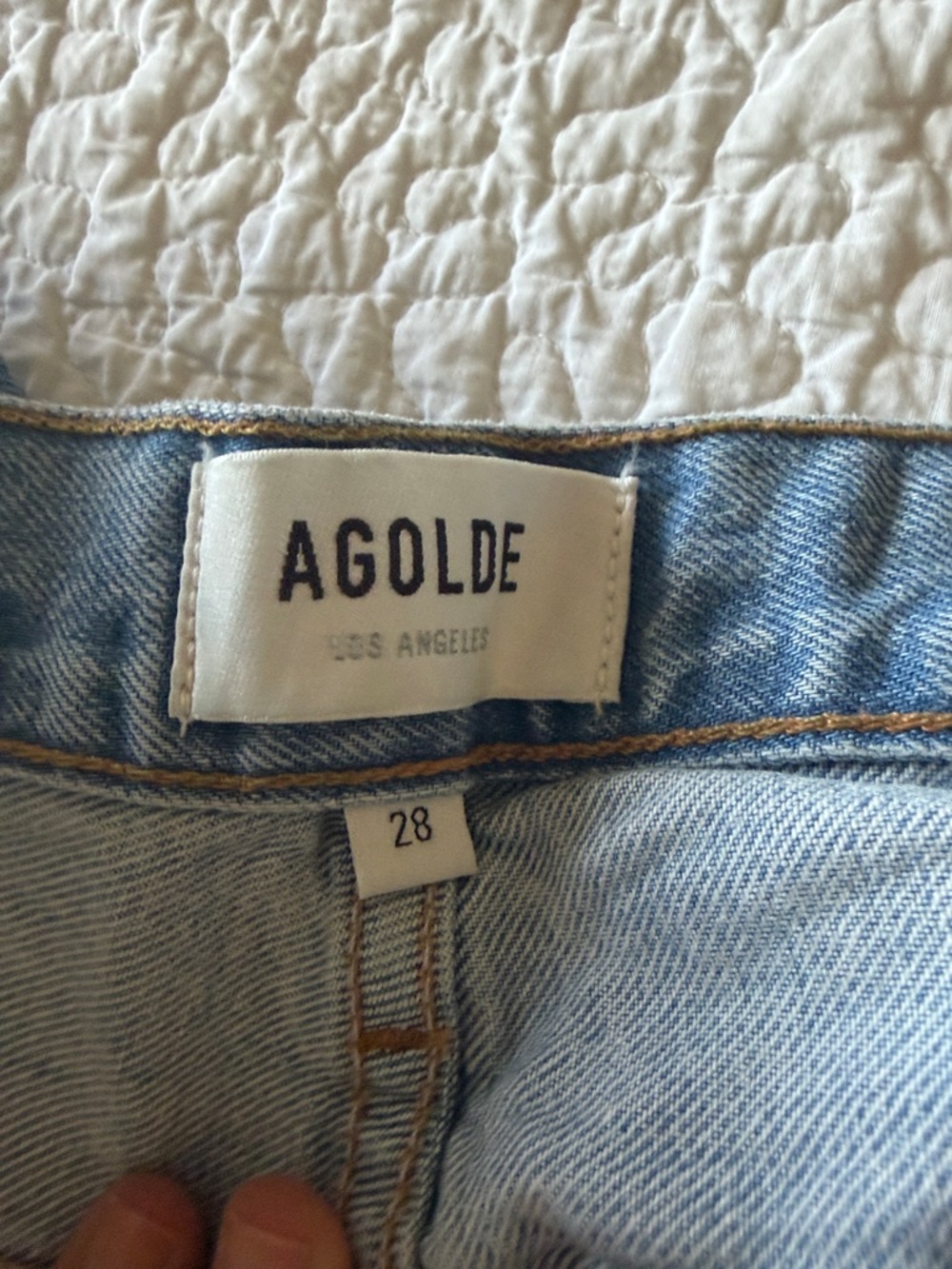 Agolde Denim Ellis Shorts - Picture 4 of 5